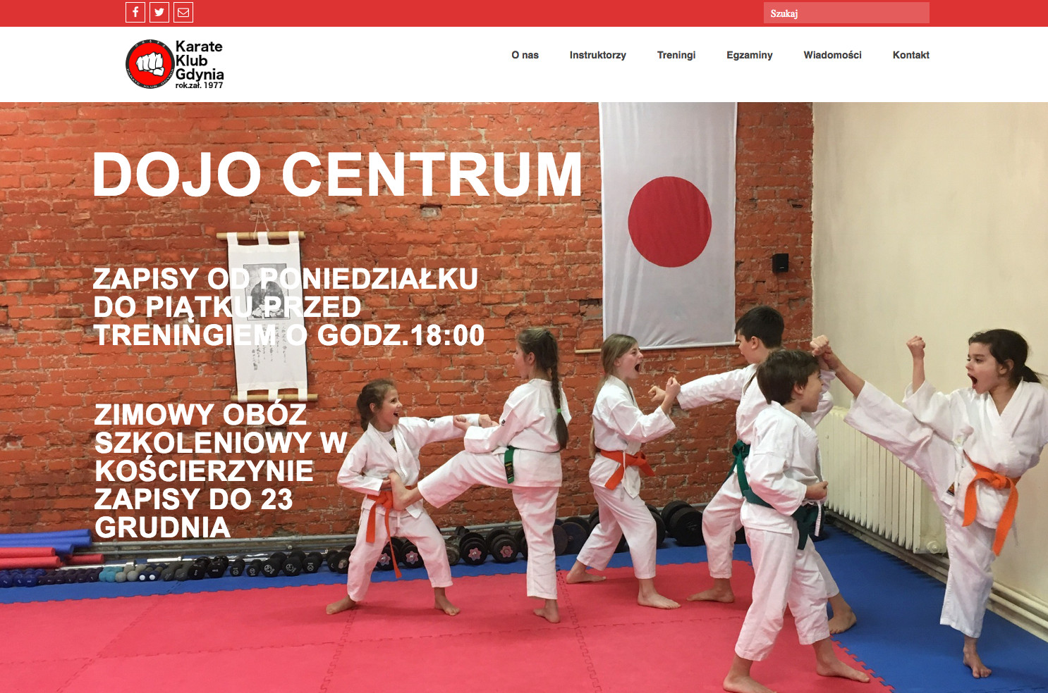 Nowa strona www dla Karate Klub Gdynia