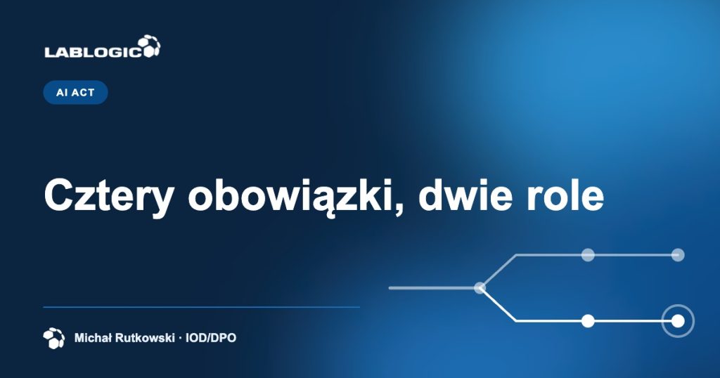 Cztery obowiązki, dwie role — grafika artykułu LabLogic, autorstwo: Michał Rutkowski