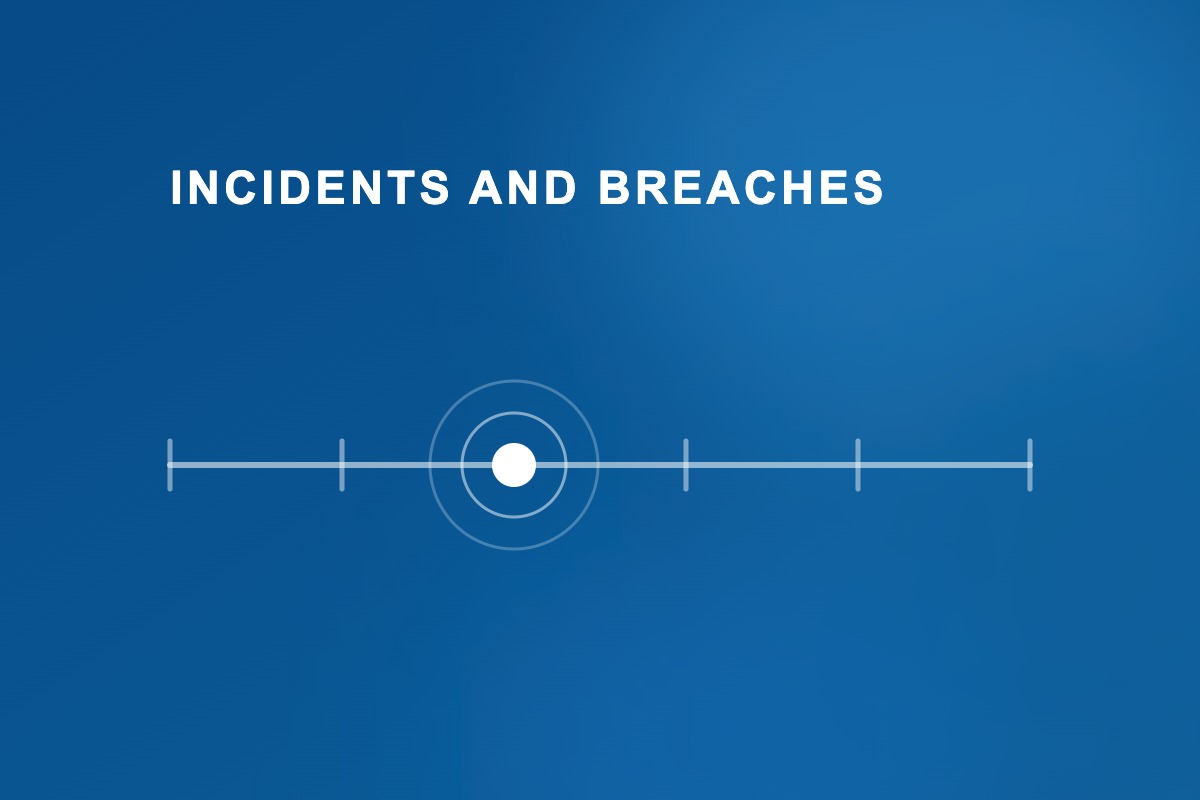 Illustration for the Incidents and breaches area