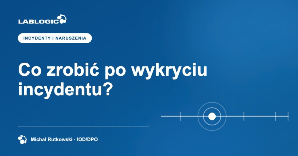 Co zrobić po wykryciu incydentu? — grafika artykułu LabLogic, autorstwo: Michał Rutkowski