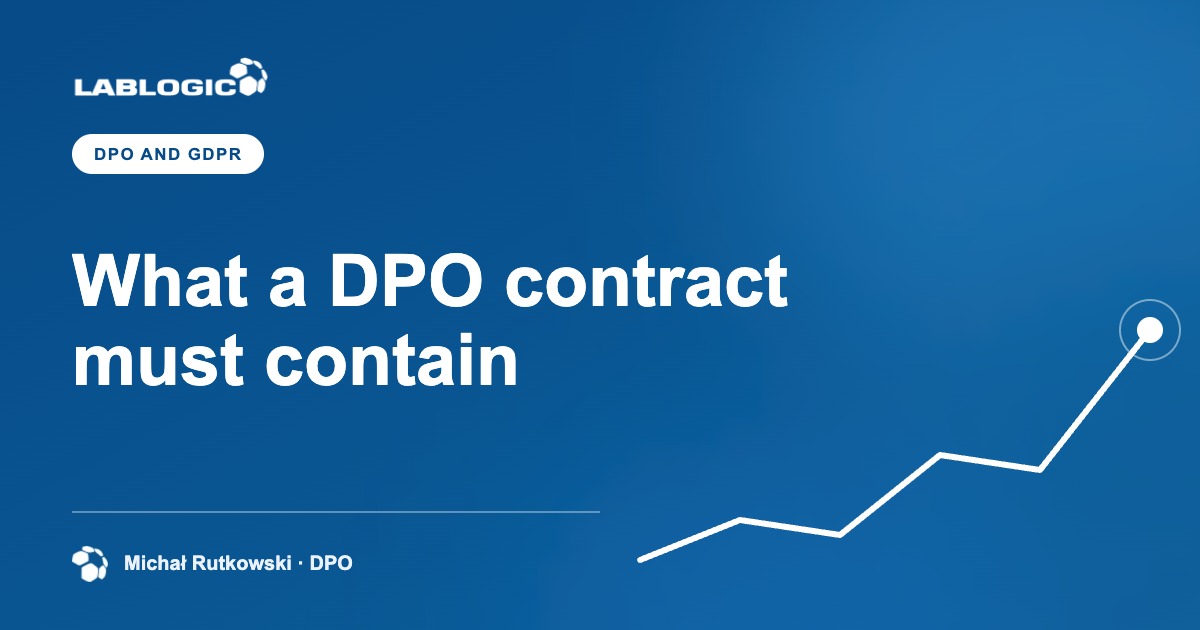 What should a contract with an external data protection officer contain?