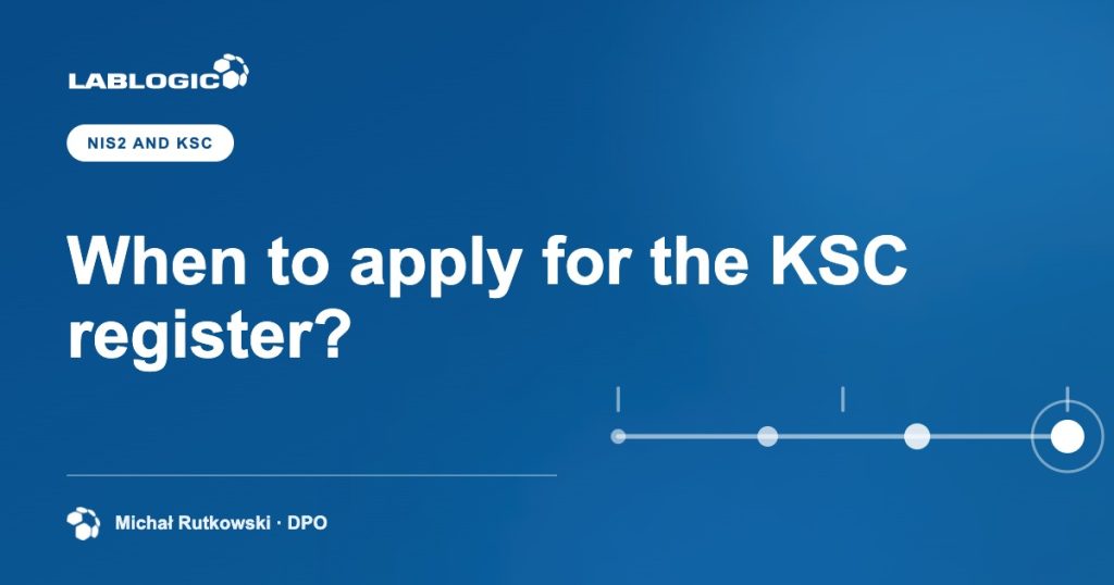 When to apply for the KSC register? — LabLogic article graphic by Michał Rutkowski