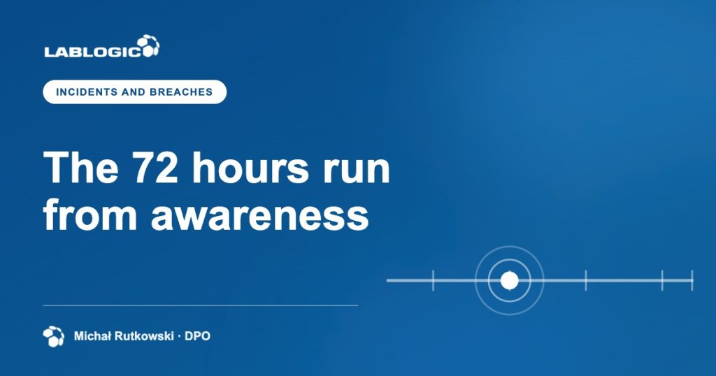 The 72 hours run from awareness — LabLogic article graphic by Michał Rutkowski