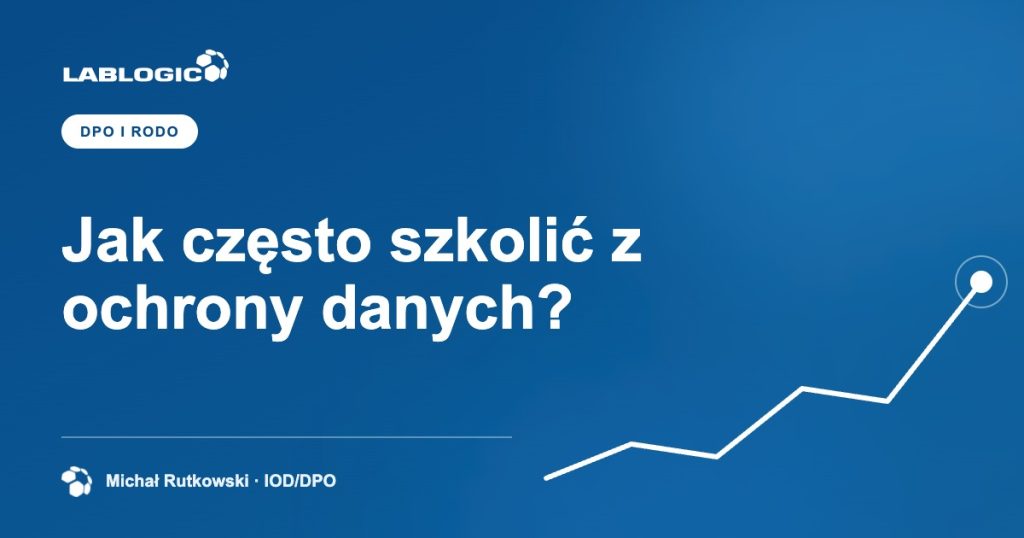 Jak często szkolić z ochrony danych? — grafika artykułu LabLogic, autorstwo: Michał Rutkowski