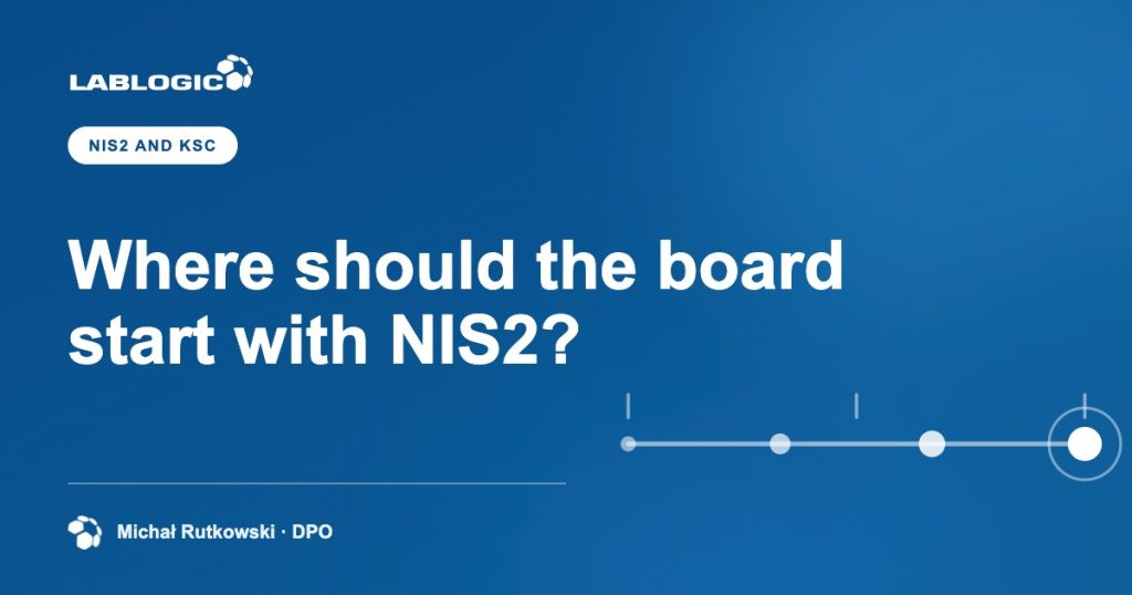 Where should the board start with NIS2? — LabLogic article graphic by Michał Rutkowski