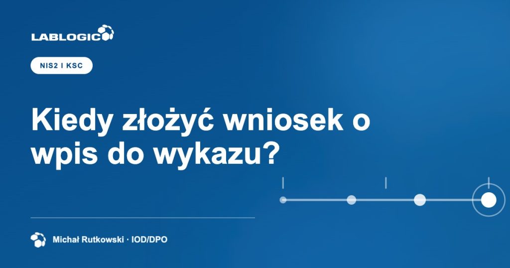 Kiedy złożyć wniosek o wpis do wykazu? — grafika artykułu LabLogic, autorstwo: Michał Rutkowski