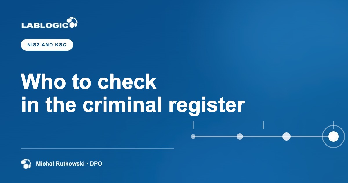 Who must be checked in the National Criminal Register for NIS2, and when?